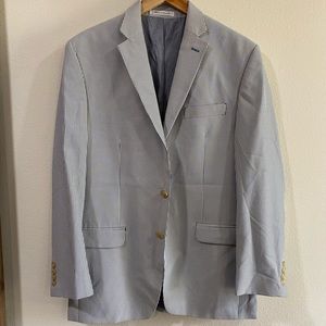 Ralph Lauren Seersucker Men’s Sport Coat #RL Silver Label 42R